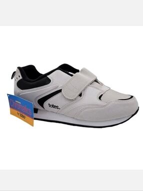 Totes Chromatics Sneakers Women Size 10 Comfort Shoes Hook Loop Light Gray New